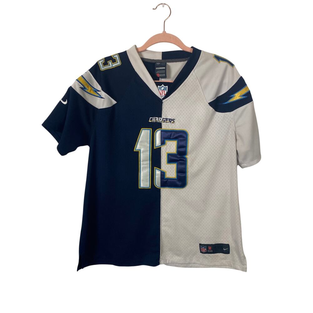 NFL Charger Jersey No 13 Keenan Allen Youth Women Embroidered Sewn Size XL